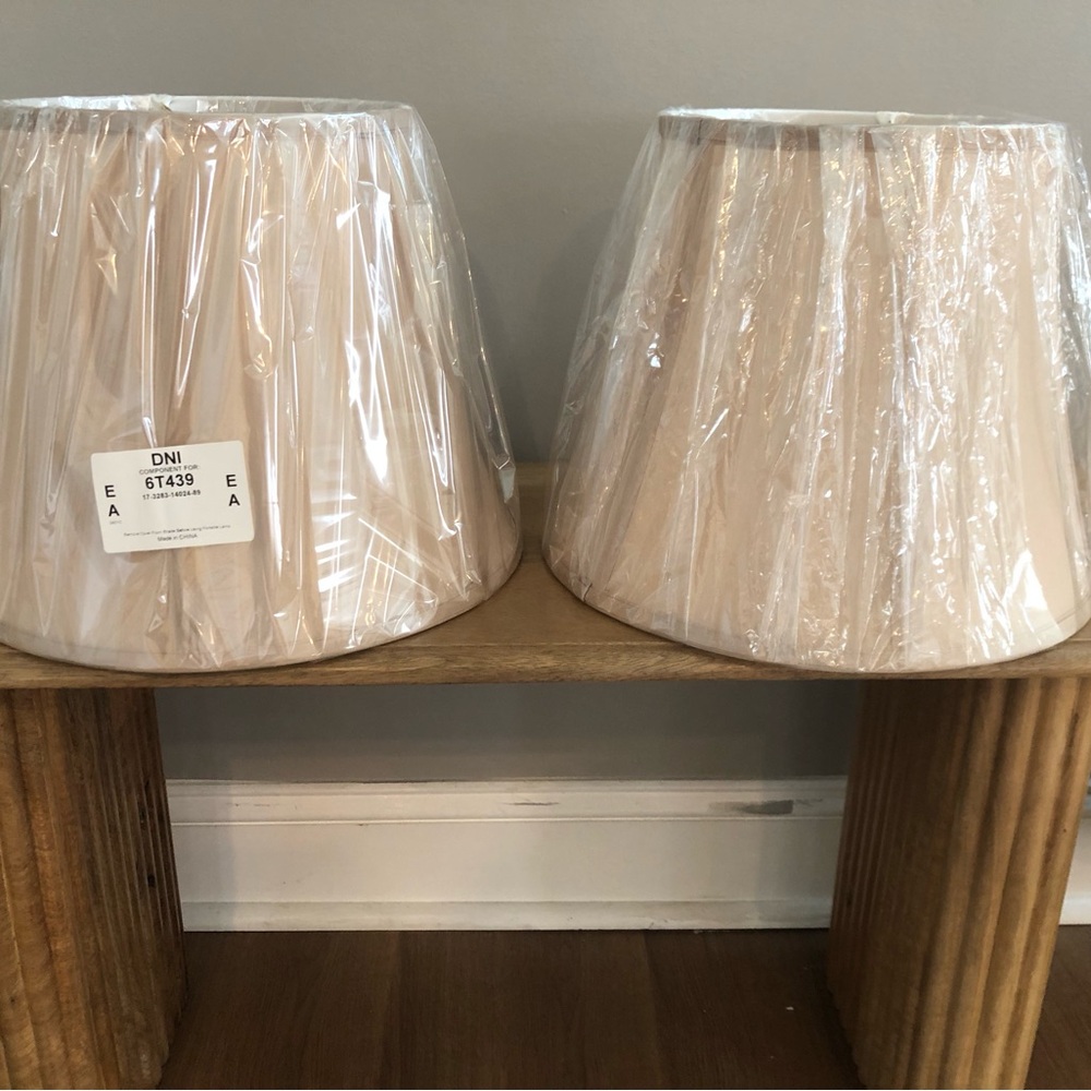 Elegant Cream Lampshade Set